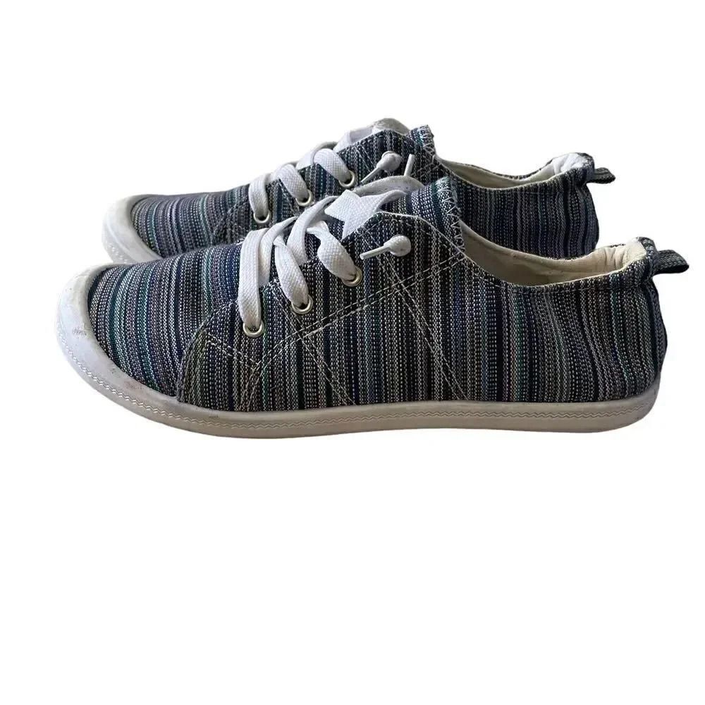 Twisted Slip On Multi Color Womens Sneaker Shoe Sz 7